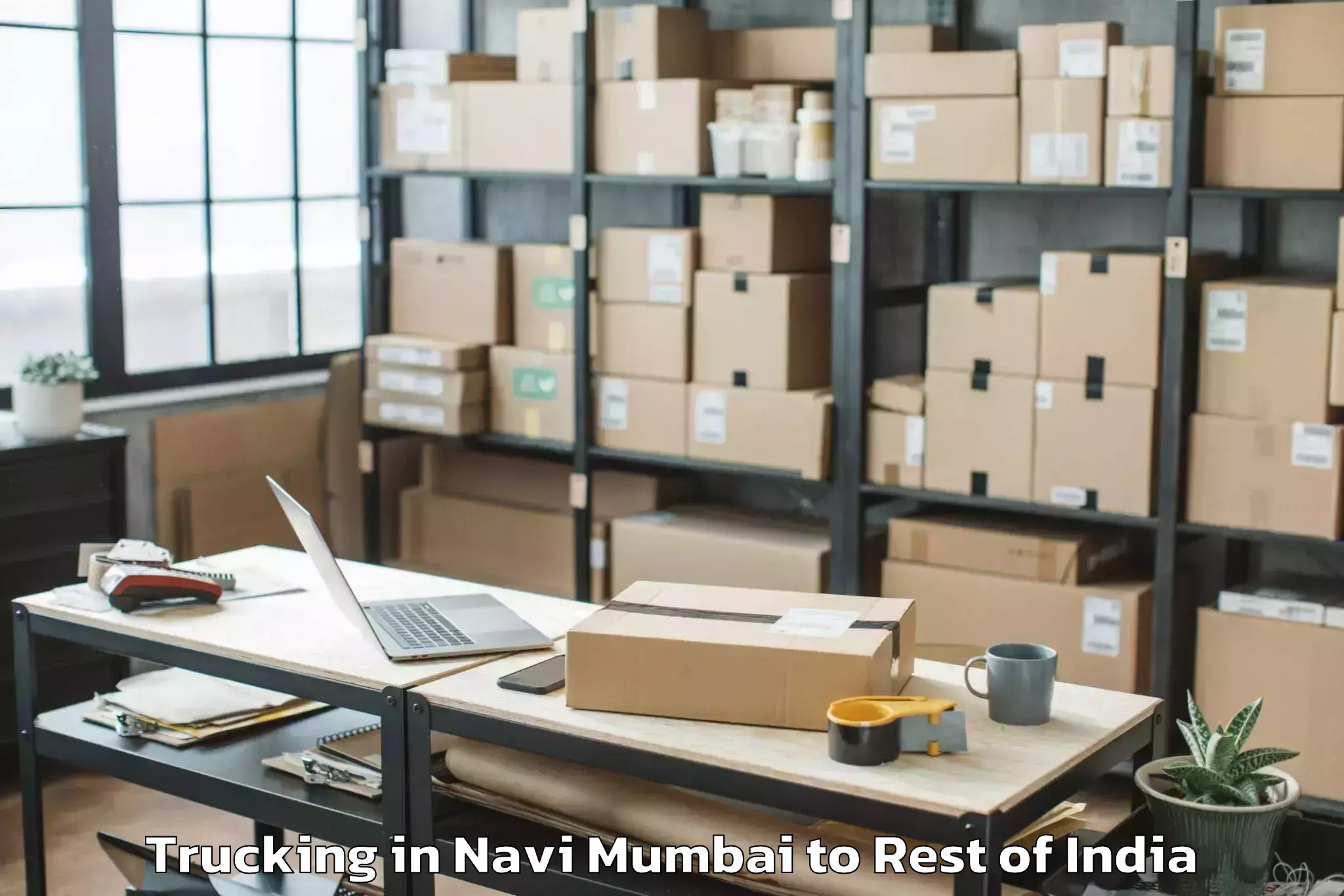 Book Navi Mumbai to Aalo Trucking Online